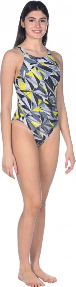 Swimsuit One Piece Woman ARENA 3D Shattered Booster Multi-colors -Arena 11720385d70cc528f80a6.74972452