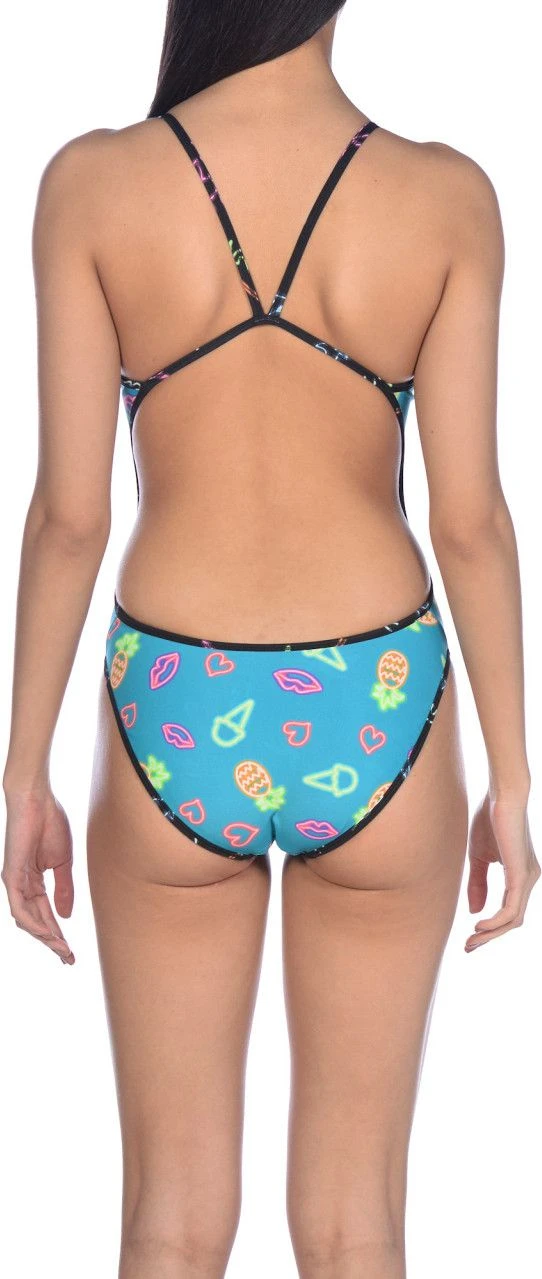 Swimsuit One Piece ARENA NEON LIGHTS REVERSIBLE Black Multi-colors 5 Swimsuit One Piece ARENA NEON LIGHTS REVERSIBLE Black Multi-colors - Image 3