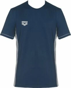 Arena Team Line Short Sleeve Tech T-shirt Navy Blue