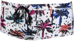 Swimsuit Short Arena Pandas Reversible Black Multi