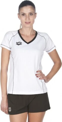 Arena Team Line Short Sleeve T-Shirt White Woman -Arena 17946205f48f45bcea774.53595081