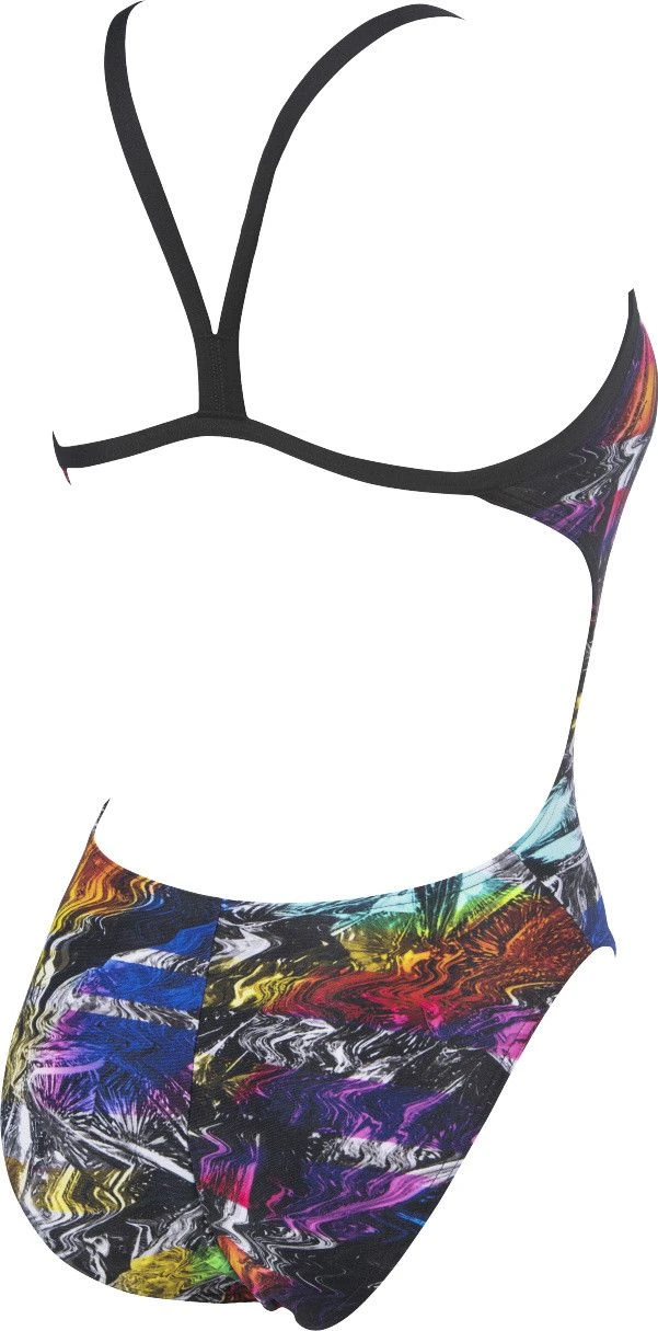 Arena Femme Iridiscent Challenge Back One Piece Black-Multi 4 Arena Femme Iridiscent Challenge Back One Piece Black-Multi - Image 2