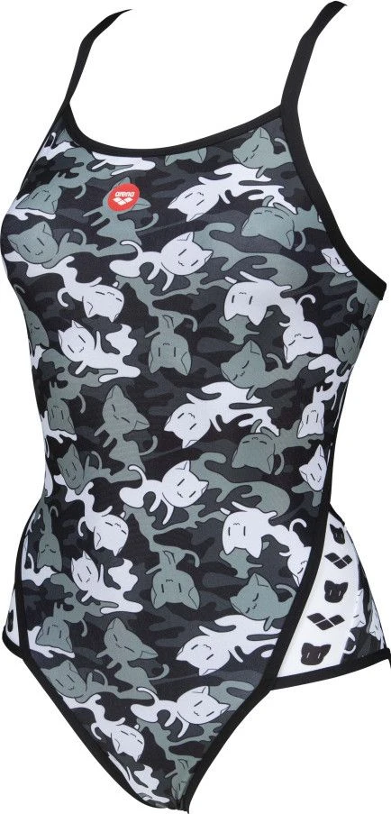 Women's Arena Crazy Camo Cats Superfly Back One-Piece Swimsuit 3 Women's Arena Crazy Camo Cats Superfly Back One-Piece Swimsuit