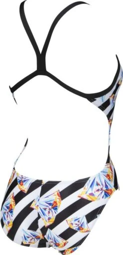 Women's Arena Crazy Diamonds Challenge Back One-Piece Swimsuit White Black 8 Women's Arena Crazy Diamonds Challenge Back One-Piece Swimsuit White Black -Arena 210331760f69cbe7e8048.16337082
