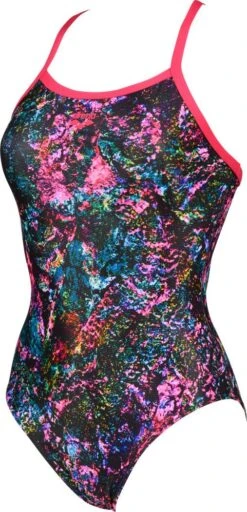 Women's Arena Mountains Texture Light Drop Back One-Piece Swimsuit Plus Size -Arena 210332860f6c5bba280c4.11158126 1
