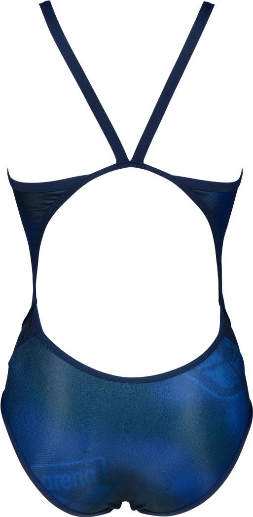 Women's Arena Iconic Super Fly Back One-Piece Swimsuit Blue 5 Women's Arena Iconic Super Fly Back One-Piece Swimsuit Blue - Image 3
