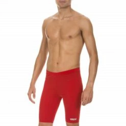 Arena MaxLife Men's Swim Jammer Solid -Arena Arena Mens Board Jammer Red