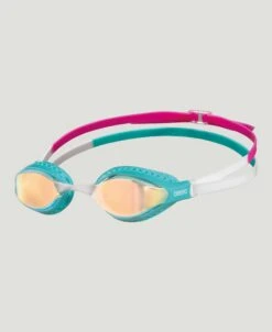 Arena Air Speed Mirrored Goggles -Arena ArenaAirSpeedMirroredYellowCopperTurquoise