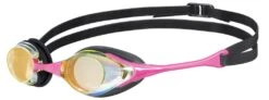 Arena Cobra Swipe Mirrored Goggles -Arena ArenaCOBRASwipeMirroredYellowCopperPink