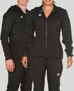 Arena Hooded Half-Quilted Jacket