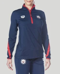 Arena Official USA Swimming National Team Womens Half Zip LS II 11 Arena Official USA Swimming National Team Womens Half Zip LS II -Arena ftp m magentoproduct photos002780704 002 xl