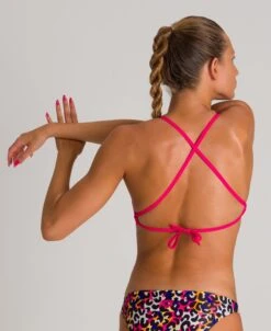 Arena Cheeta Heat Tie Back Top