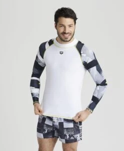 Arena Men's Long Sleeves Allover Rash Vest -Arena ftp m magentoproduct photos003127152 001 xl