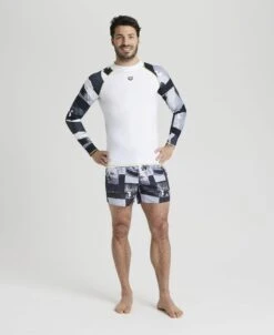 Arena Men's Long Sleeves Allover Rash Vest -Arena ftp m magentoproduct photos003127152 003 xl