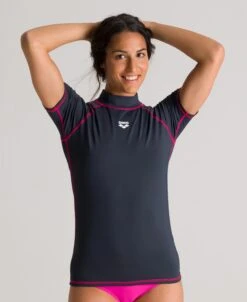 Arena Women's Short Sleeve Rash Guard -Arena ftp m magentoproduct photos003132560 001 xl