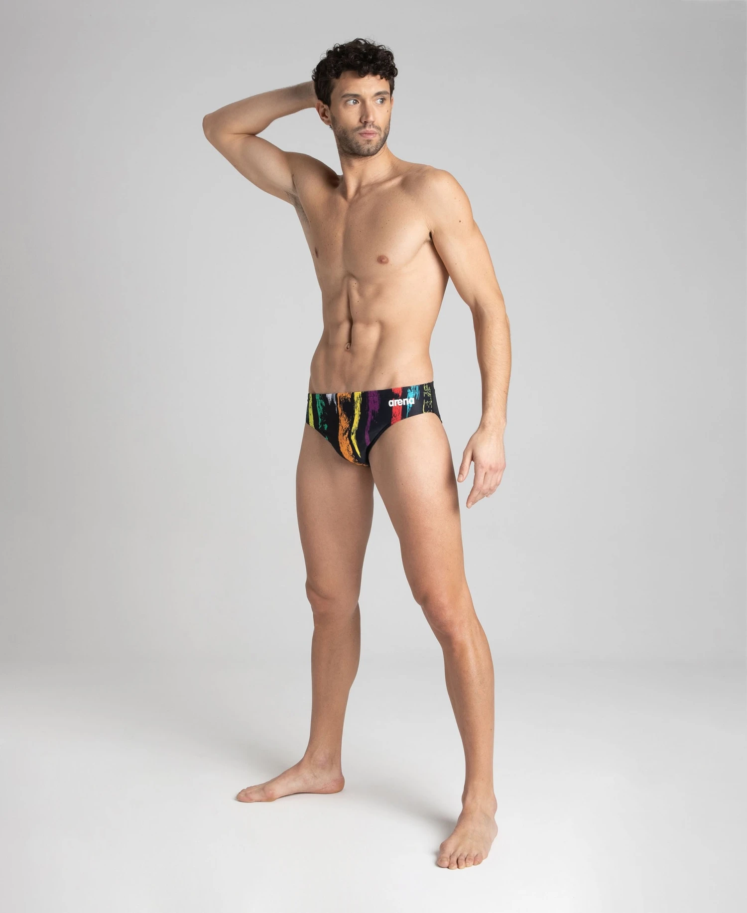 Arena Team Painted Stripes Brief 3 Arena Team Painted Stripes Brief