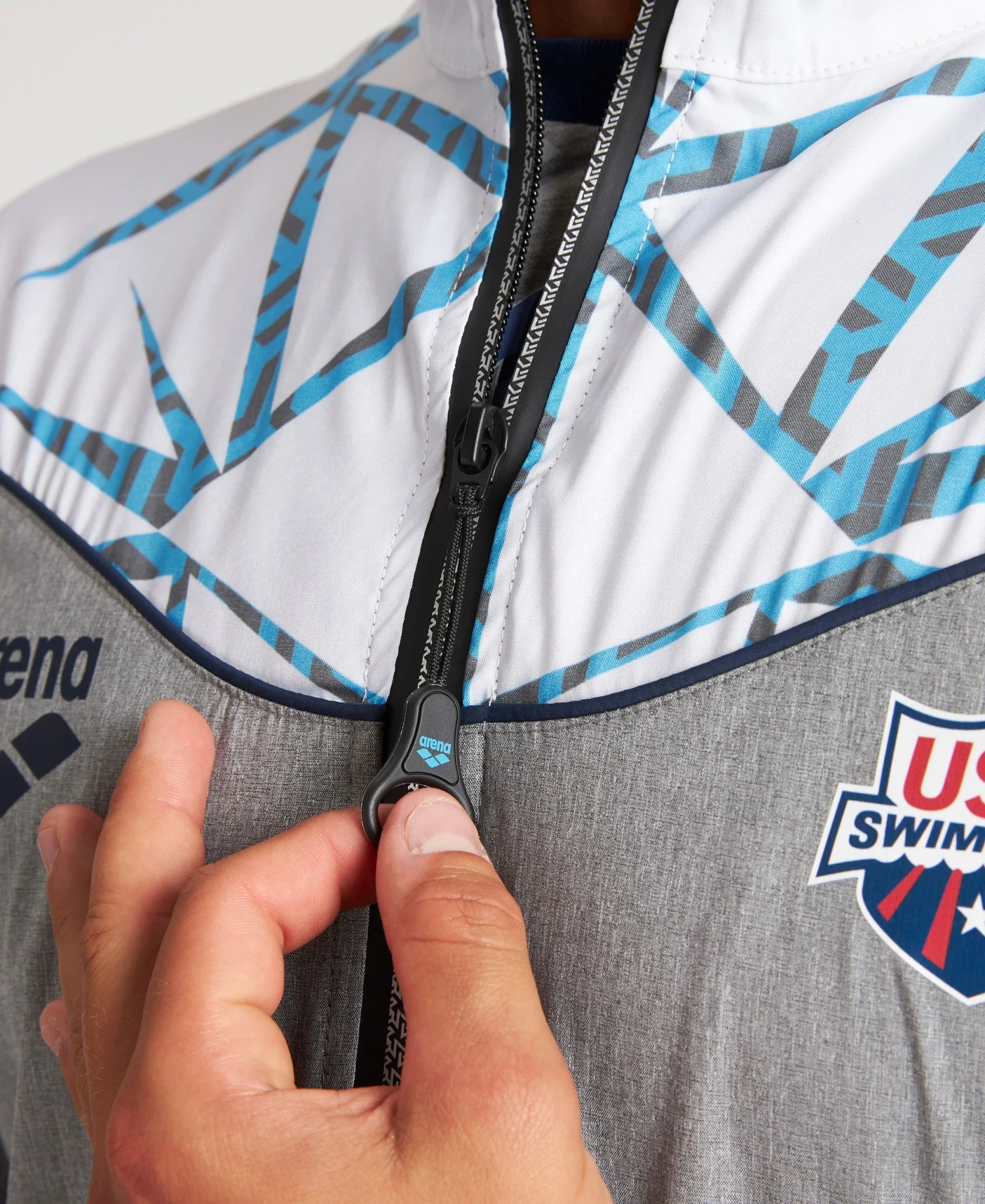 Arena USA Swimming Team Kit OG Demin Warm Up Jacket – Official Line 4 Arena USA Swimming Team Kit OG Demin Warm Up Jacket – Official Line - Image 2