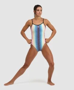 Arena Circle Stripe Lace Back One Piece 9 Arena Circle Stripe Lace Back One Piece -Arena ftp m magentoproduct photos005927550 003 xl