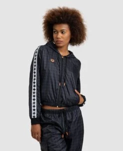 Arena 50th Anniversary Cropped Long Sleeve Hooded Jacket -Arena ftp m magentoproduct photos006217131 001 xl