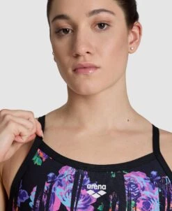 Arena Rose Textures Xcross Back One Piece