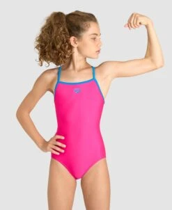 Arena Girls Solid Light Drop Back One Piece -Arena ftp m magentoproduct photos006878400 001 xl